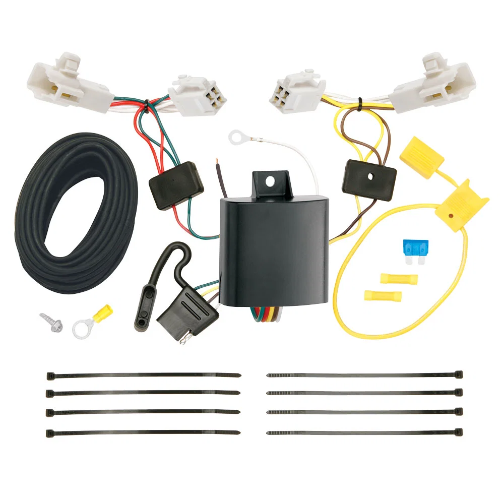 118578 – TEKONSHA Trailer Wiring Connector, 4-Way Flat Replacement For OEM Wiring Harness With Upgraded Circuit Prote...